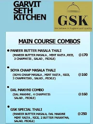 Garvit Seth Kitchen menu 1