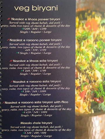 Saundhee Potli menu 