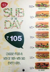 Subway menu 3