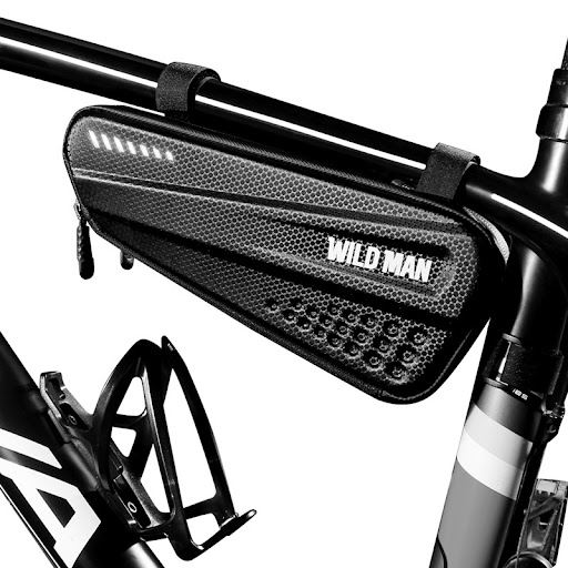 Title 4, Sacoche de vélo WILD MAN, triangulaire, coque d...