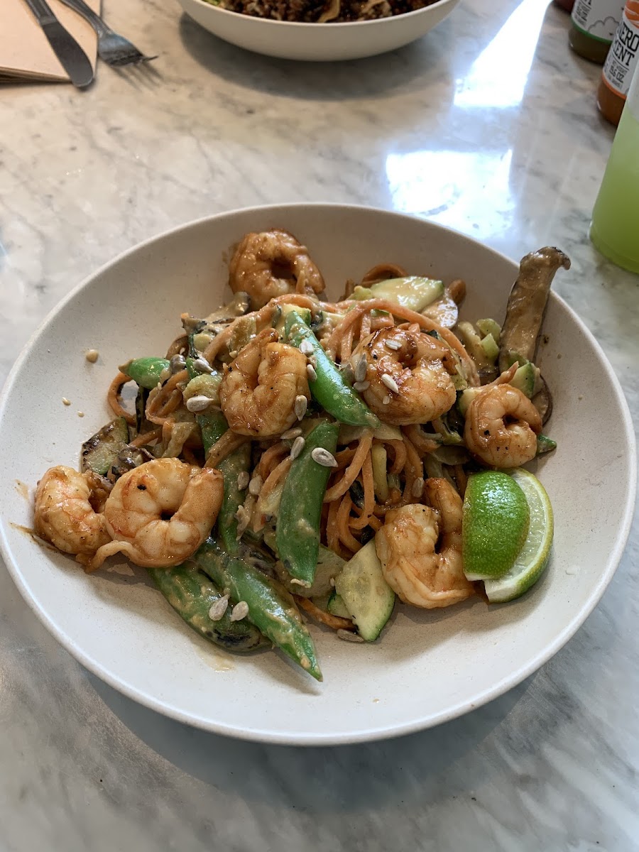 Glow Bowl with shrimp