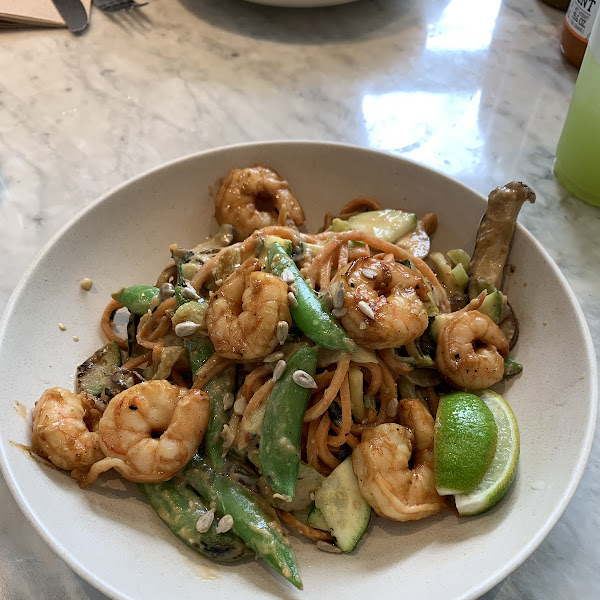 Glow Bowl with shrimp