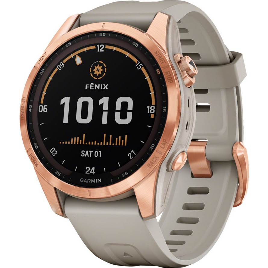 Garmin Fenix 7 PRO Sapphire Solar GPS Smartwatch (Carbon Grey DLC Ti/Black  Band) (42mm Case)