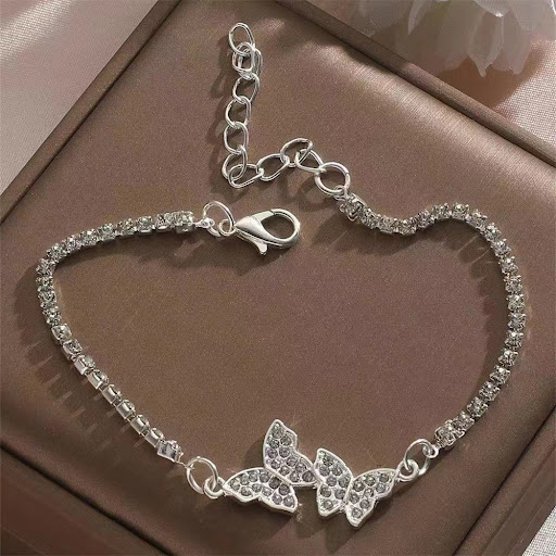 Title 3, Womens Versatile Diamond Studded Butterfly Bra...
