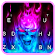 Thème de clavier Horror Fire Skull icon