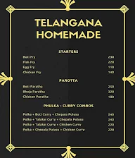 Telangana Homemade menu 1