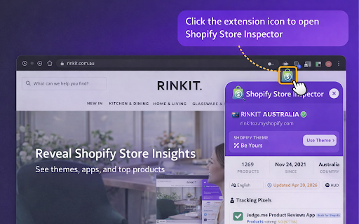 Shopify Store Inspector – Theme, App & Pixel Detector screenshot 1