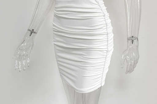 Title 5, Pleated Two-piece Midriff Outfit Hip Skirt, a s...