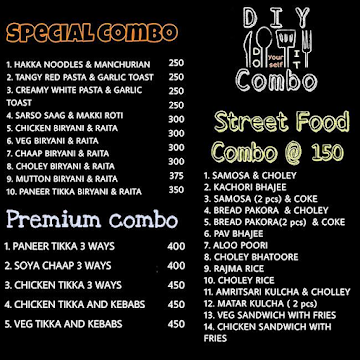 Diy Combo menu 