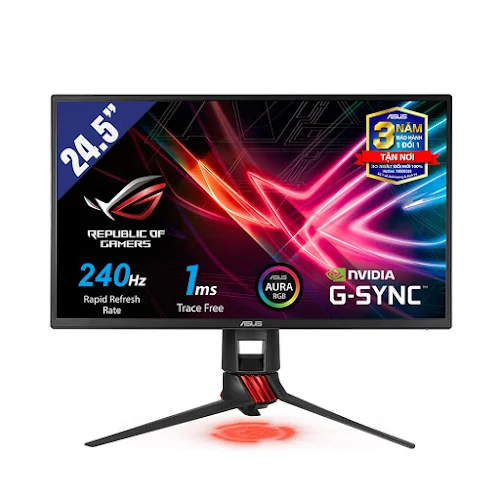 Màn Hình ASUS ROG Strix 24.5" XG258Q (FullHD/TN/240Hz/1ms/G-SYNC Compatible/FreeSync)