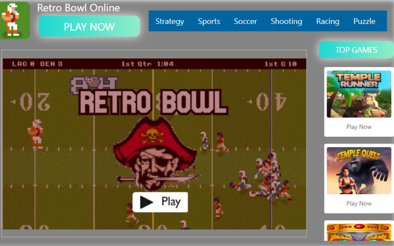 Retro Bowl Online Unlocked [Free Game] Preview image 5