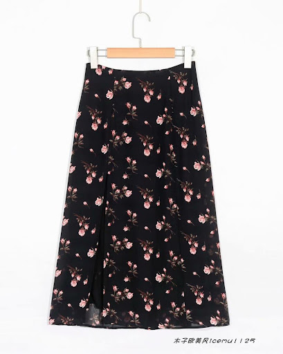 Title 5, New High Waist Slimming Side Slit Daisy Floral ...