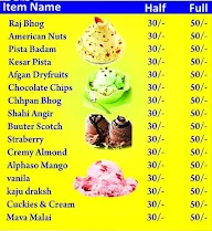 Hari Om Ice Cream & Falooda Cake Corner menu 2