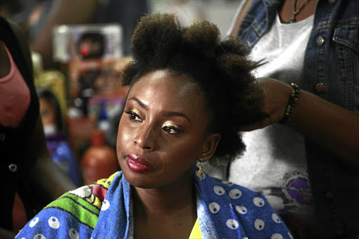 ZIP THOSE LIPS: Nigerian novelist and prominent feminist Chimamanda Ngozi Adichie, who put her foot in it when she tried to define the experiences of trans women,