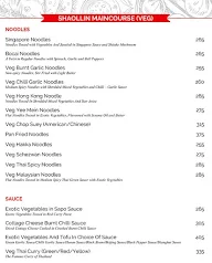 Shaollin Temple menu 7