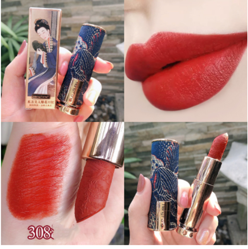 Title 1, Chinese Stijl Uitgesneden Lippenstift Set Mat e...