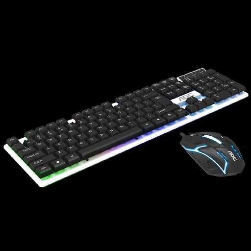 Title 3, Manipulator Game Glow Keyboard and Mouse Set. E...