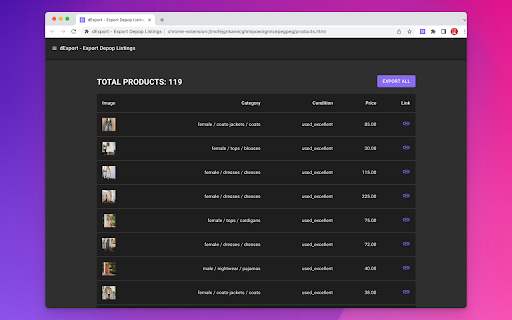 dExport - Export Depop Listings