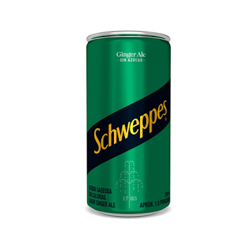 Gaseosa Schweppes Ginger Sin Azúcar x 269 ml  