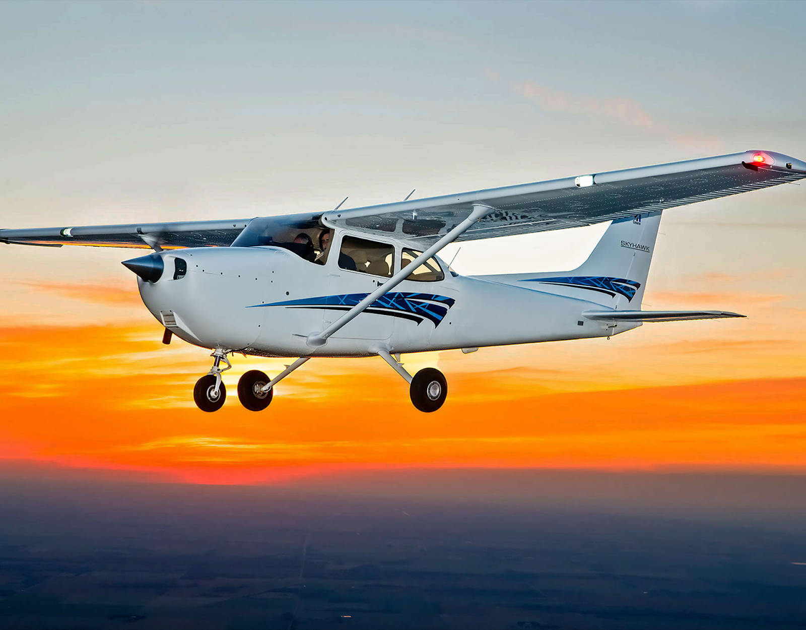 Cessna Skyhawk In The Sky