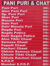 Ganesh Bhel menu 8