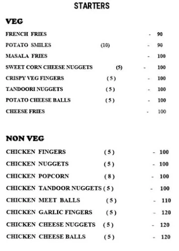 Wide Bowl menu 