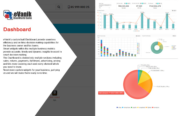 Ecommerce Tally eVanik chrome extension