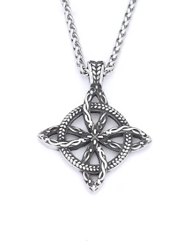 Collier avec pendentif nœud éternel - 1