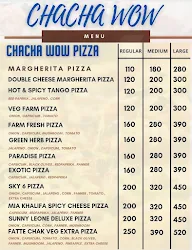 Chacha Wow menu 5