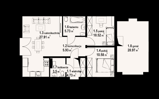 Miłków 6g dws - Rzut parteru