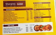 Shawarma Darbar menu 1