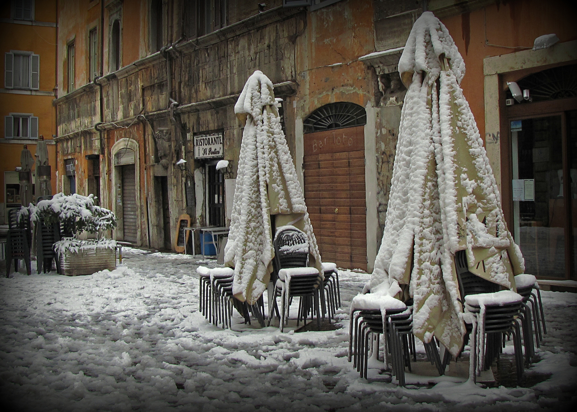 Risveglio sotto la neve di romano