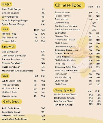 Delhi Cafe menu 