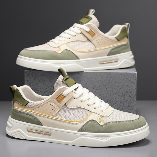 Title 3, Mens Versatile Fashion White Shoes Stylish and...