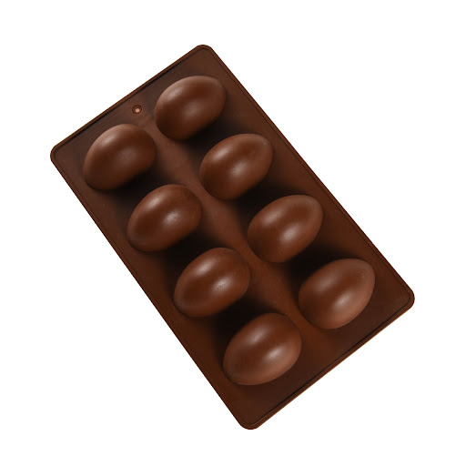 Title 2, Easter Silicone 8 Egg Chocolate Mold Egg Ice Tr...