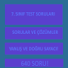 7.Sınıf Tüm Dersler Test Çöz icon