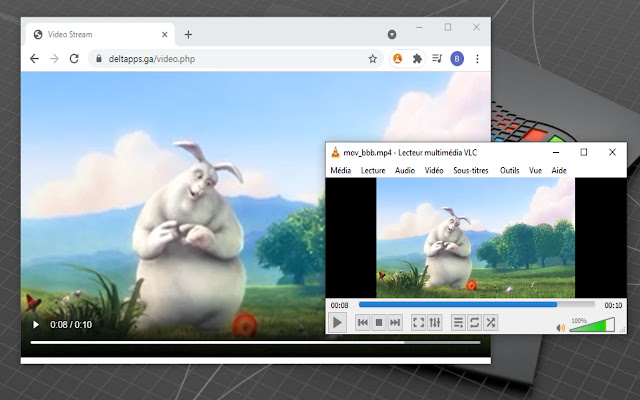 OPEN IN VLC™ MEDIA PLAYER chrome extension