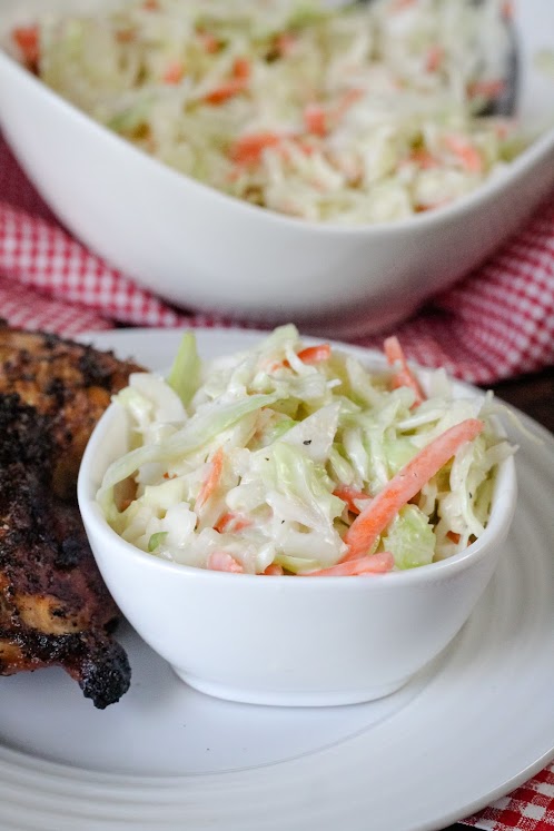 Simple Sugar Free Coleslaw