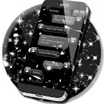 Cover Image of Download Black Bubbles SMS Theme 1.277.13.31 APK