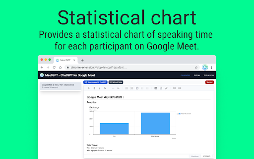 MeetGPT - ChatGPT for Google Meet
