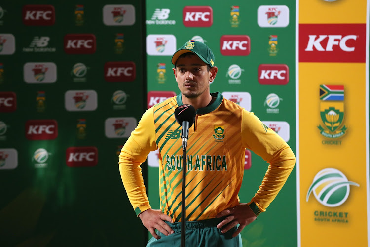 Quinton de Kock will lead the Proteas as captain in all formats for the remainder of the season.