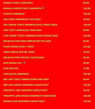 Ram Bharose Sandwich menu 1