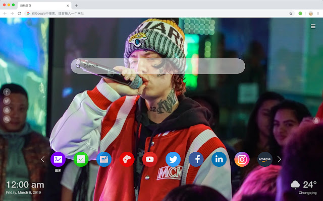 Lil Xan New Tab Page HD Singer Themes