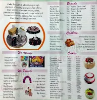 Cake Bazaar & More menu 1