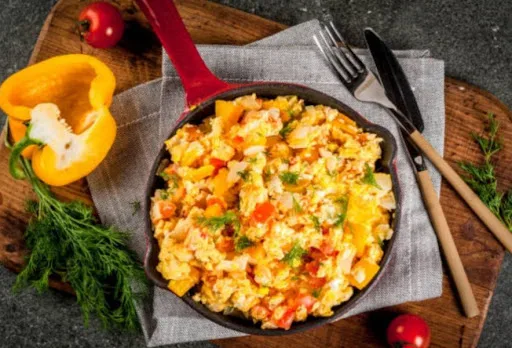 Scrambled Eggs With Veggies (4 Eggs)