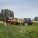 Flower harvesting machine