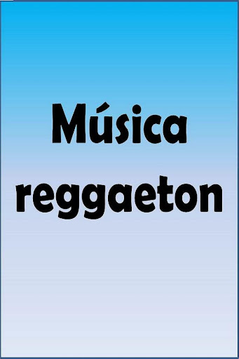 Música reggaeton