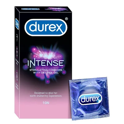 DUREX INTENSE STIMULATING CONDOM WITH DESIREX GEL 10PC