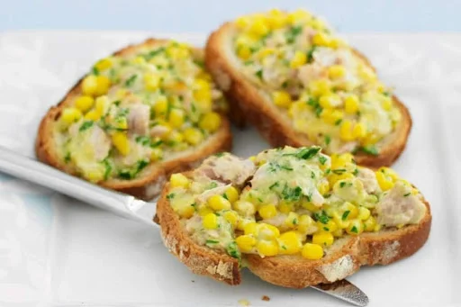 Corn Cheese Garlic Bread