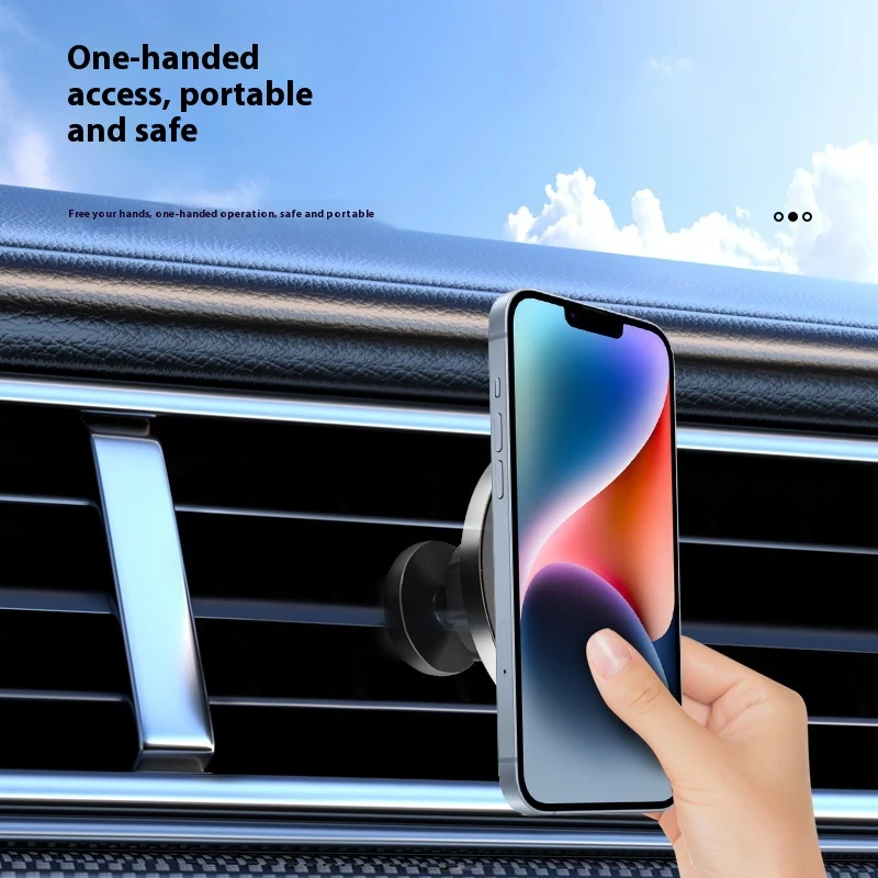 Magnetic Car Air Vent Mobile Phone Bracket Strong Magnetic Hold Securely Easy Install Enjoy Navigation and Handsfree Cal
